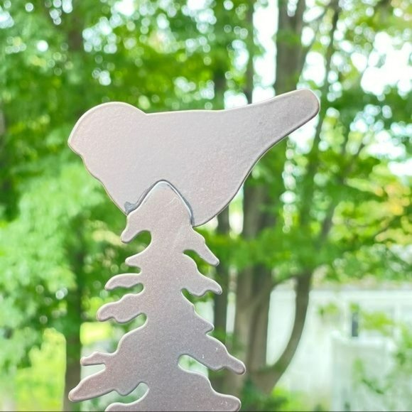 Vintage Metal Candle Holder Pine Tree Shaped 18.5in Farmhouse‎ Style Winter - Picture 8 of 16